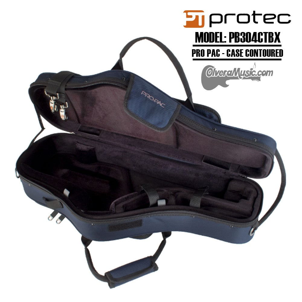 PROTEC PRO PAC Case-Contoured Alto Saxophone - Blue