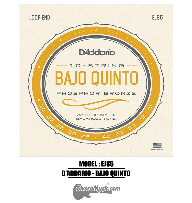 D'ADDARIO Bajo Quinto Strings