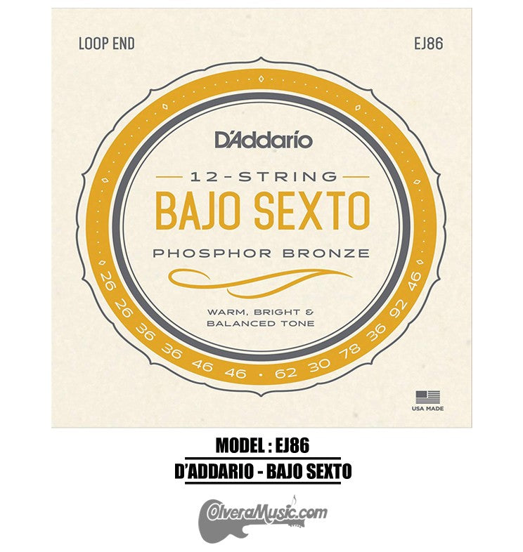 D'ADDARIO Bajo Sexto Strings