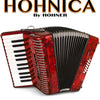 HOHNICA by Hohner MOD.1303RED Acordeón de teclas con 12 Bajos - Rojo perla