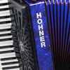 HOHNER MOD.Bravo III 72 Acordeón de teclas con 5-Registros - Azúl oscuro perlado