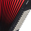 HOHNER MOD.Bravo III 72 Acordeón de teclas con 5-Registros - Negro