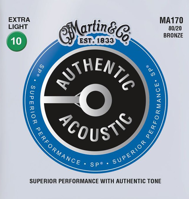 MARTIN SP 80/20 Bronze Extra-Light Authentic Acoustic Guitar Strings