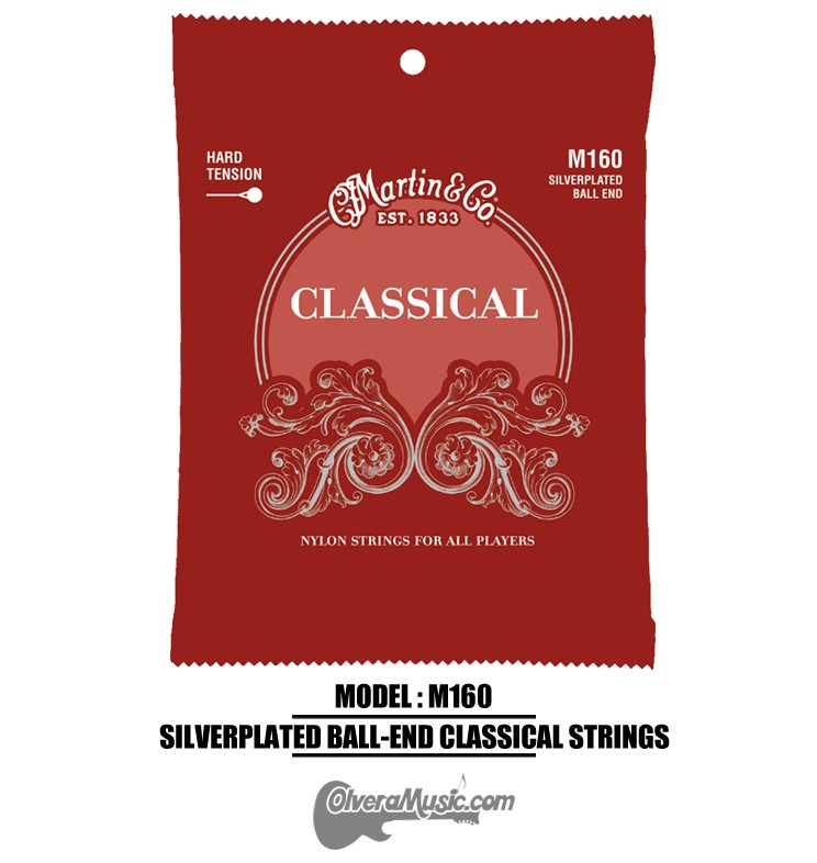 MARTIN Silver-Plated Ball-End Classical Guitar Strings - High Tension