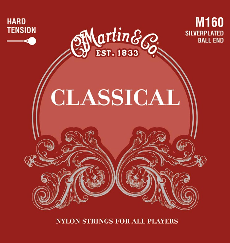 MARTIN Silver-Plated Ball-End Classical Guitar Strings - High Tension