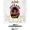 LABELLA Soprano Ukulele - Black Nylon Strings