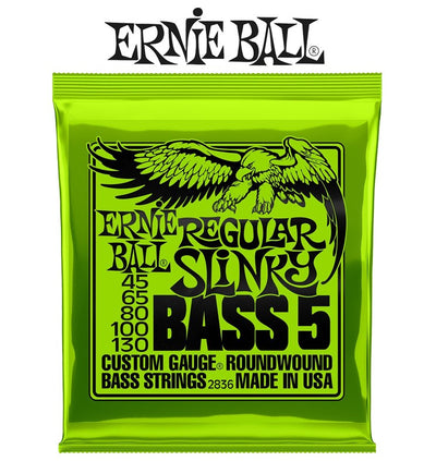 ERNIE BALL Regular Slinky 5-String Nickel Wound Electric Bass Strings