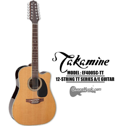 TAKAMINE "TT" Series Acoustic/Electric 12-String Guitar - Thermal Top