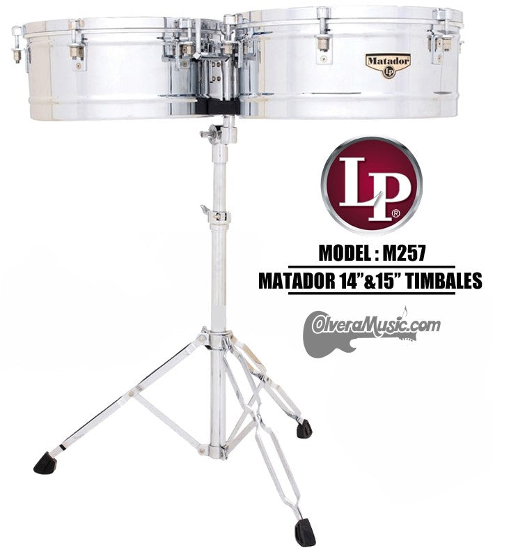 LP Matador Salsa Timbales 14"&15" - Chrome Finish