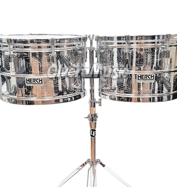 HERCH Timbales Custom Mod. HP (Rameado Cromo) - Disponible solo sobre pedido.