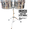 HERCH Timbales Custom Mod. HP (Liso Cromo) - Disponible solo sobre pedido.