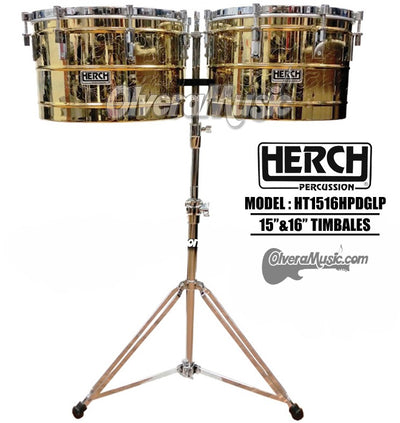 HERCH Timbales Custom Mod. HP (Rameado Dorado) - Disponible solo sobre pedido.