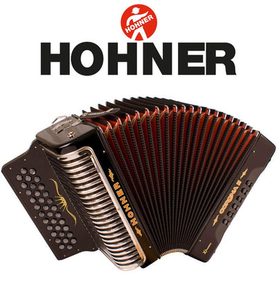 HOHNER MOD. Corona II XTREME (CX) Acordeón de botones - Negro