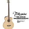 TAKAMINE 4-String Jumbo Acoustic/Electric Bass - Natural