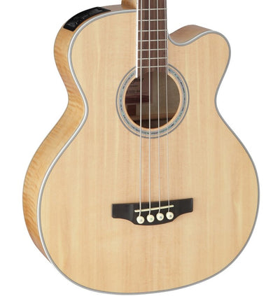 TAKAMINE 4-String Jumbo Acoustic/Electric Bass - Natural