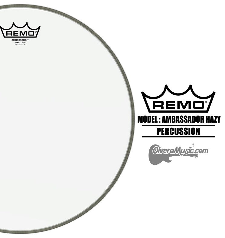 REMO Ambassador Hazy - Snare Side