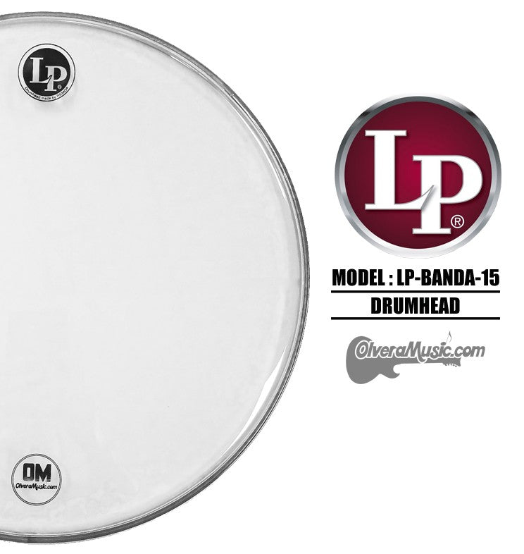 LP Double-Ply Clear Timbale 15" Head - LP Banda