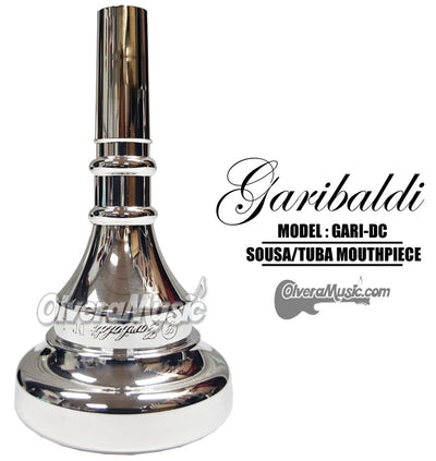 GARIBALDI Sousaphone/Tuba Double-Cup Mouthpiece - Silver-Plate Finish