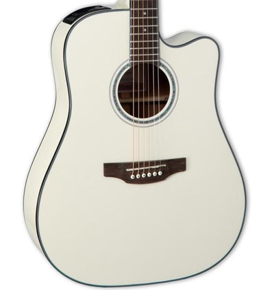 TAKAMINE G Series 6-String Acoustic/Electric Guitar - Pearl White