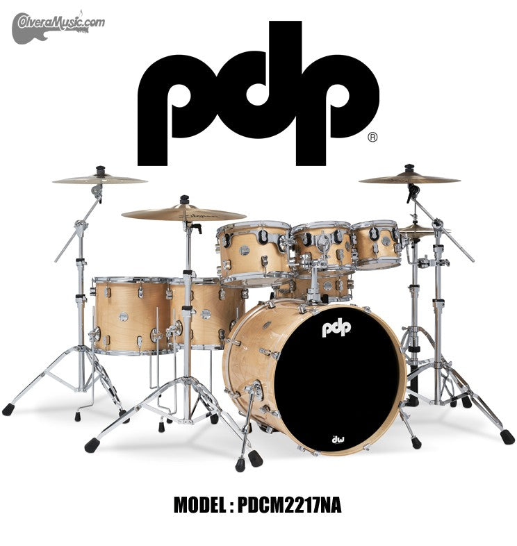 PDP "Concept Series" 7-Piece Maple Shell Pack - Natural Lacquer