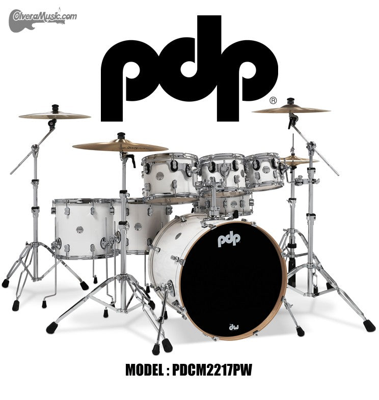 PDP "Concept Series" 7-Piece Maple Shell Pack - Pearlescent White Lacquer