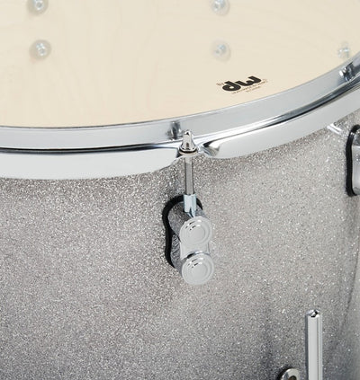 PDP "Concept Series" 7-Piece Maple Shell Pack  - Silver to Black Fade Lacquer