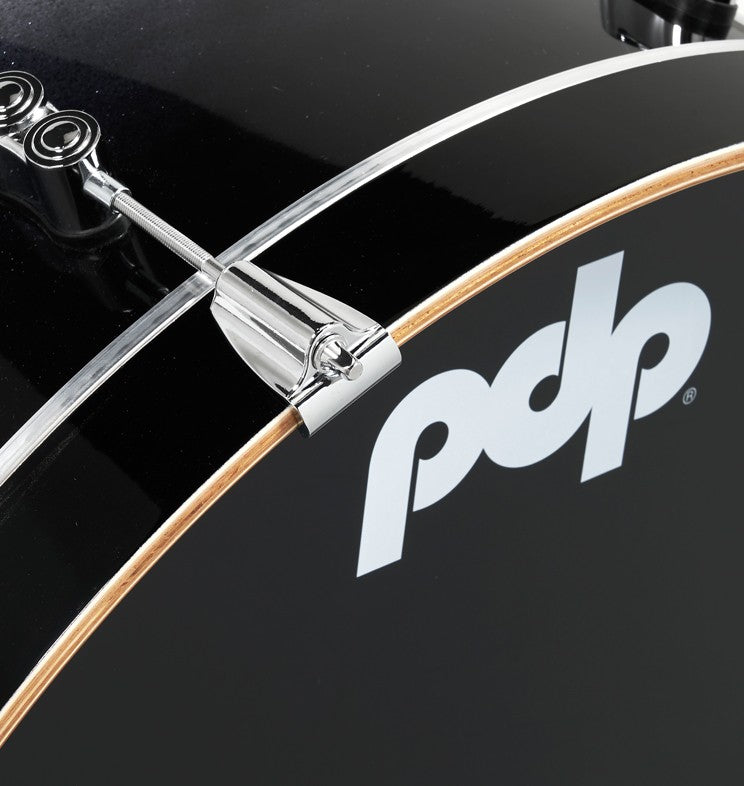 PDP "Concept Series" 7-Piece Maple Shell Pack  - Silver to Black Fade Lacquer