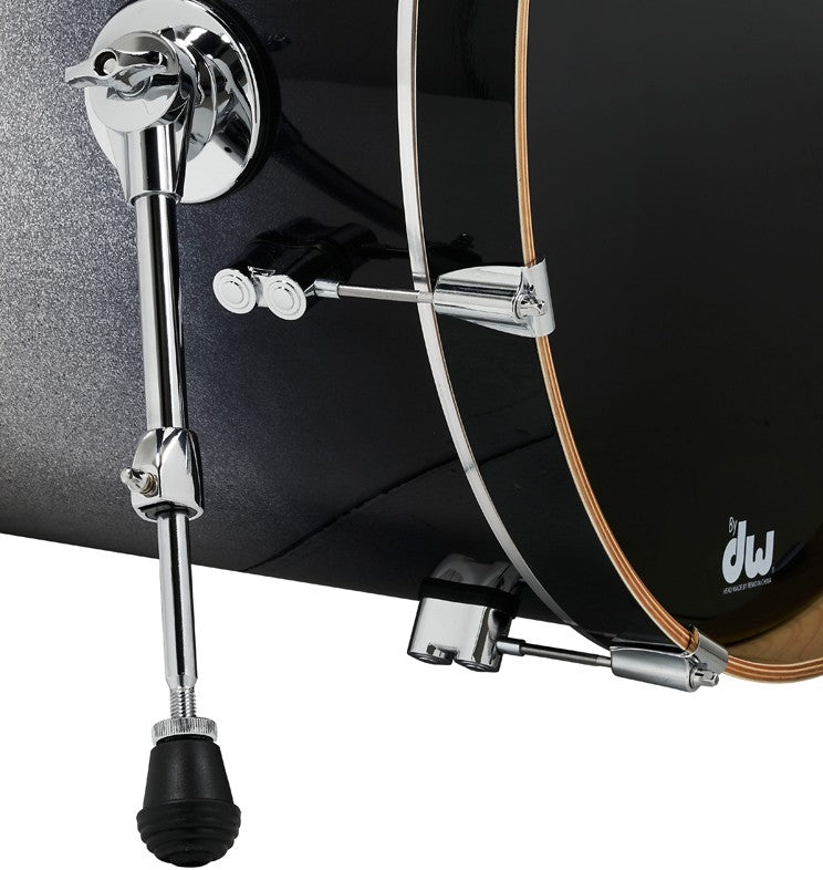 PDP "Concept Series" 7-Piece Maple Shell Pack  - Silver to Black Fade Lacquer