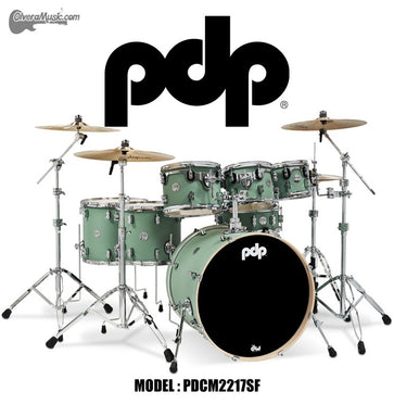 PDP "Concept Series" 7-Piece Maple Shell Pack - Satin Seafoam Finish