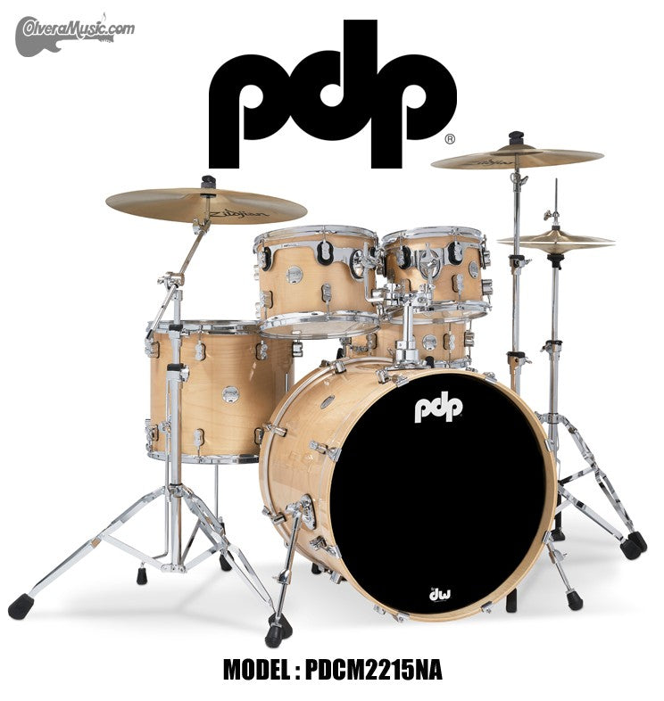 PDP "Concept Series" 5-Piece Maple Shell Pack  - Natural Lacquer