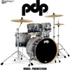 PDP "Concept Series" 5-Piece Maple Shell Pack - Silver to Black Fade Lacquer