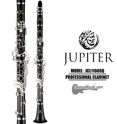 JUPITER Professional Bb Clarinet - Grenadilla Wood