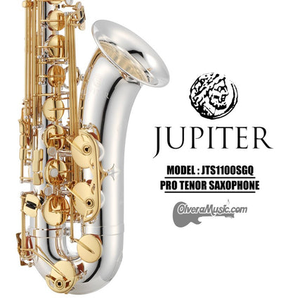 JUPITER Professional Tenor Saxophone - Silver Plated w/Lacquered Keys