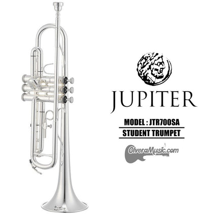 JUPITER Bb Student Model Trumpet - Silver Plate Finish