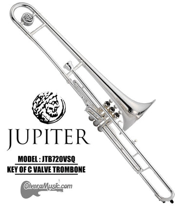 JUPITER C Valve Trombone  (DO)- Silver Plate Finish