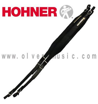 HOHNER MOD. ACC4 correas de cuero para acordeón - Negro