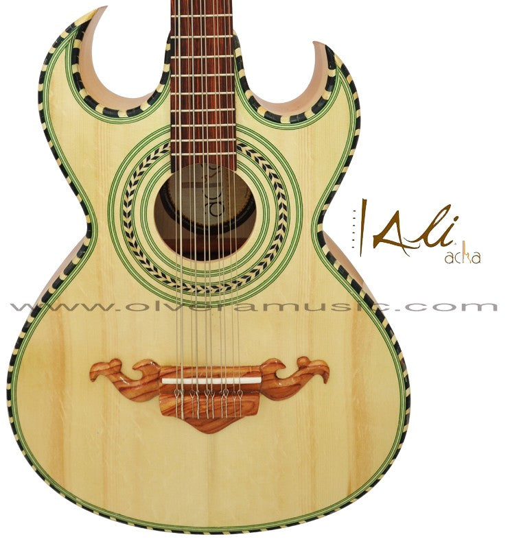 ALI ACHA Bajo Quinto Tradicional (AACHABQCPT) Madera de Ciprés - Disponible solo sobre pedido.