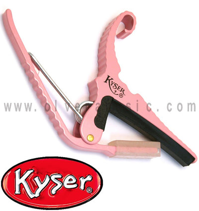 Kyser (KG6K) Quick-Change 6 String Acoustic Guitar Pink Capo