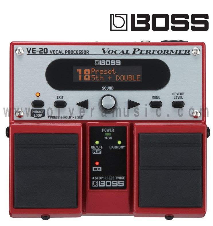 Boss VE-20 "Vocal Performer Stompbox" Twin Pedals