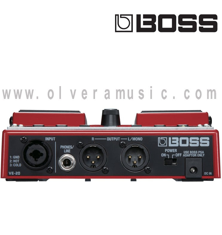 Boss VE-20 "Vocal Performer Stompbox" Twin Pedals