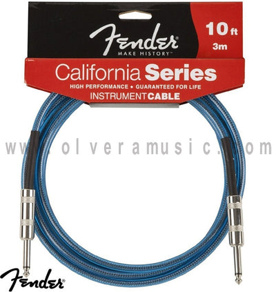 FENDER California Series Instrument Cable Blue 10ft (3m).