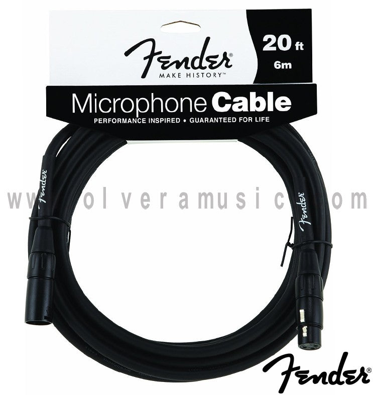 FENDER Microphone Cable 20ft. (6m)