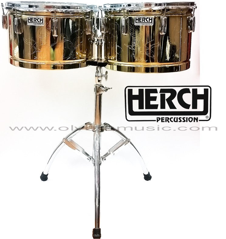 Herch Timbales Custom Mod. HP (Aguila Dorada) - Disponible solo sobre pedido.