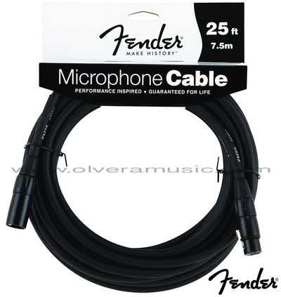 FENDER Performance Series Microphone Cable 25ft. (7.5m)