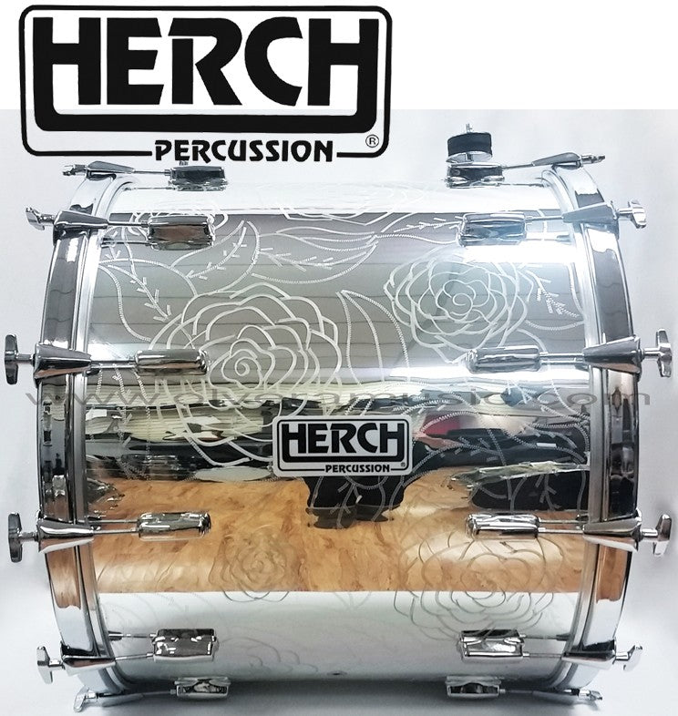 HERCH Tambora Custom (Rosas Cromo) - Disponible solo sobre pedido.