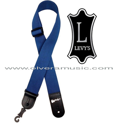 LEVY'S Polypropylene Guitar Strap - Navy