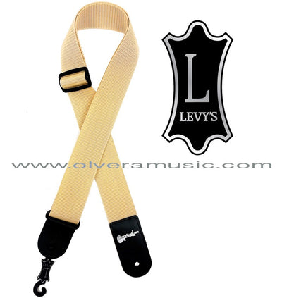 LEVY'S Polypropylene Guitar Strap - Tan