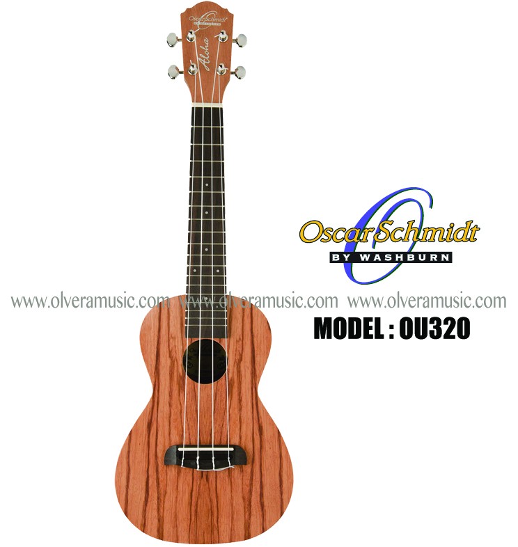 OSCAR SCHMIDT by Washburn Exotic Wood Ukulele - Concert