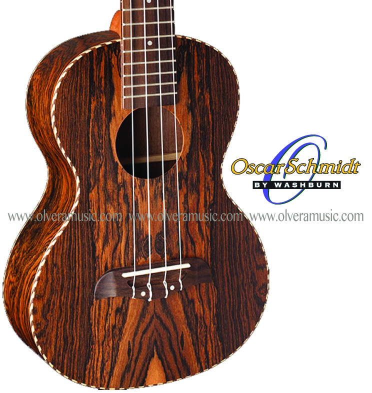 OSCAR SCHMIDT by Washburn Exotic Bacote Wood Ukulele - Concert