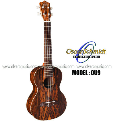 OSCAR SCHMIDT by Washburn Exotic Bacote Wood Ukulele - Concert